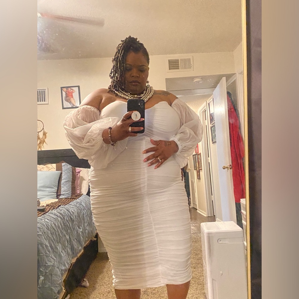 Plus Size White Dress